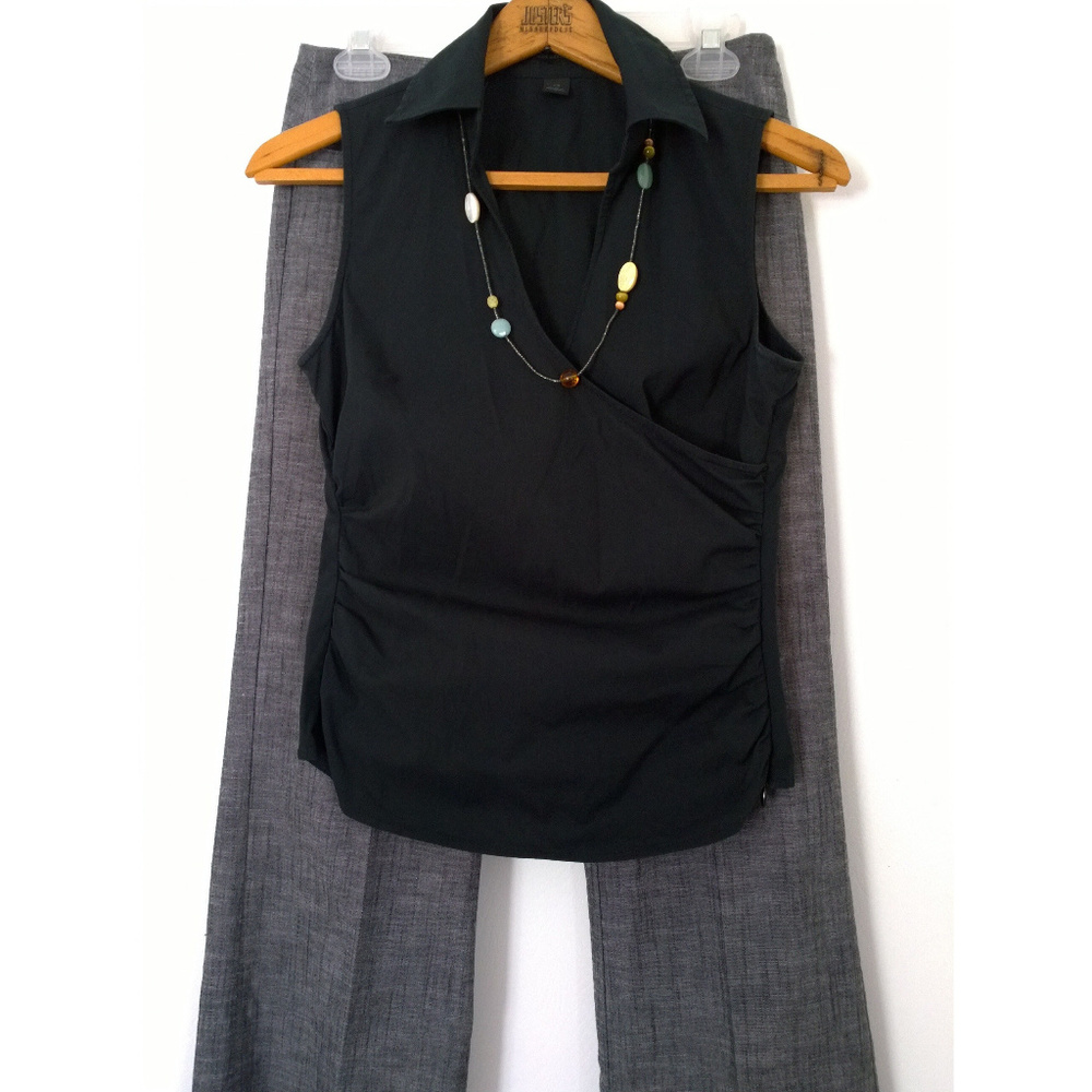Black sleeveless top by Express stretch cotton XS